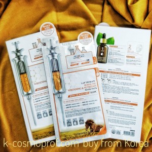 Lap Therapy Horse Oil Whitening & Nutrition Ampoule Face Mask Pack Deoproce 1box Lap Therapy Horse Oil Whitening & Nutrition Ampoule Face Mask Pack Deoproce 1box